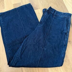 Madewell Flare Wide Leg Blue Jeans